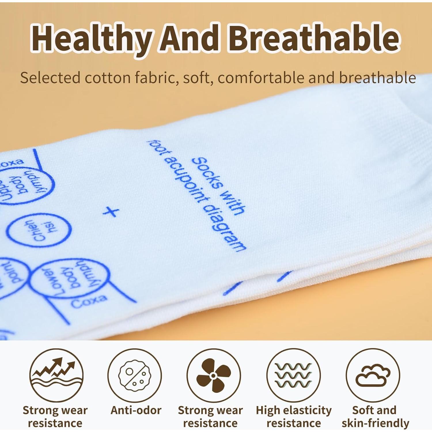 Calcetines de Reflexología Podal OSDANMCHEN con Herramientas