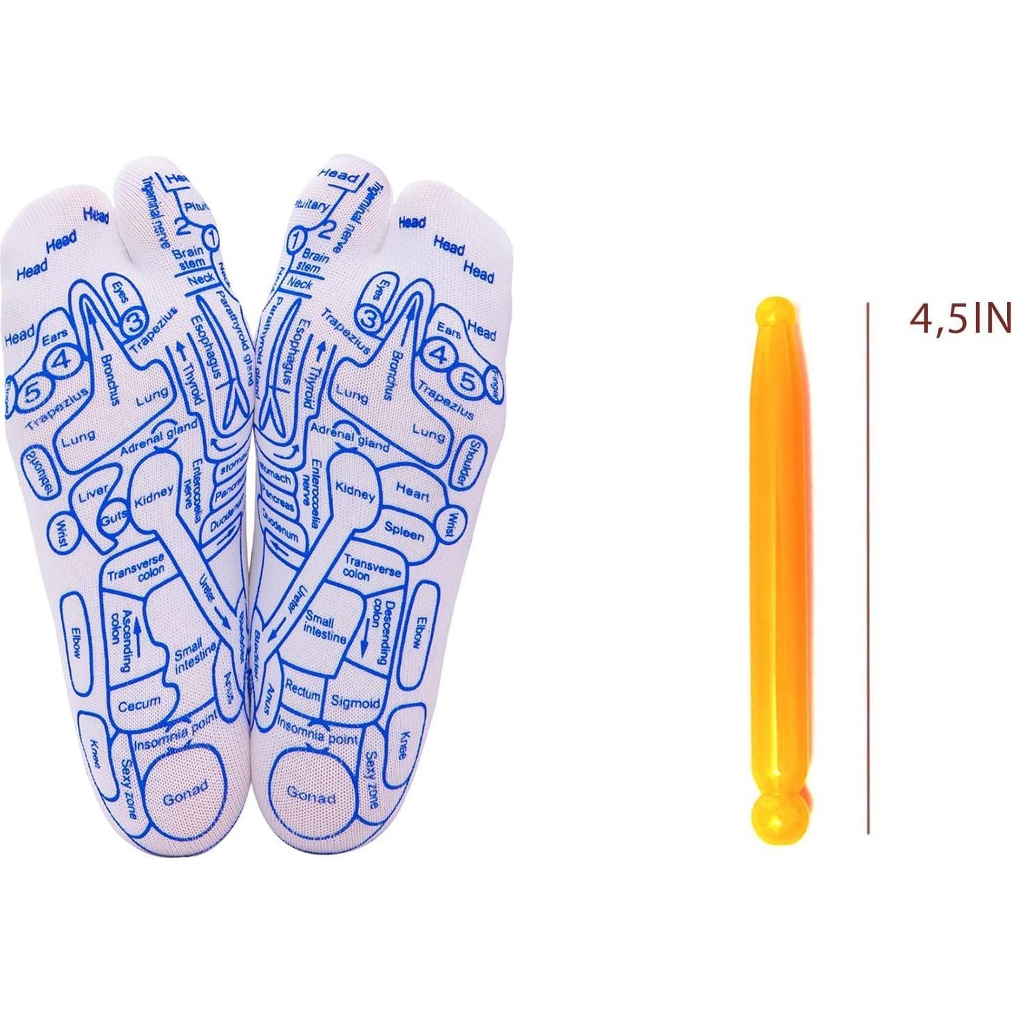 Calcetines de Reflexología GUTPOQWE para Masaje y Acupresión