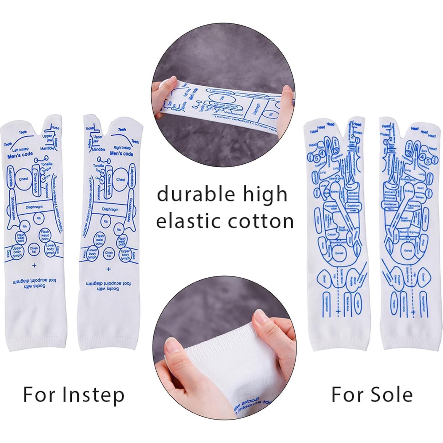 Calcetines de Reflexología GUTPOQWE para Masaje y Acupresión