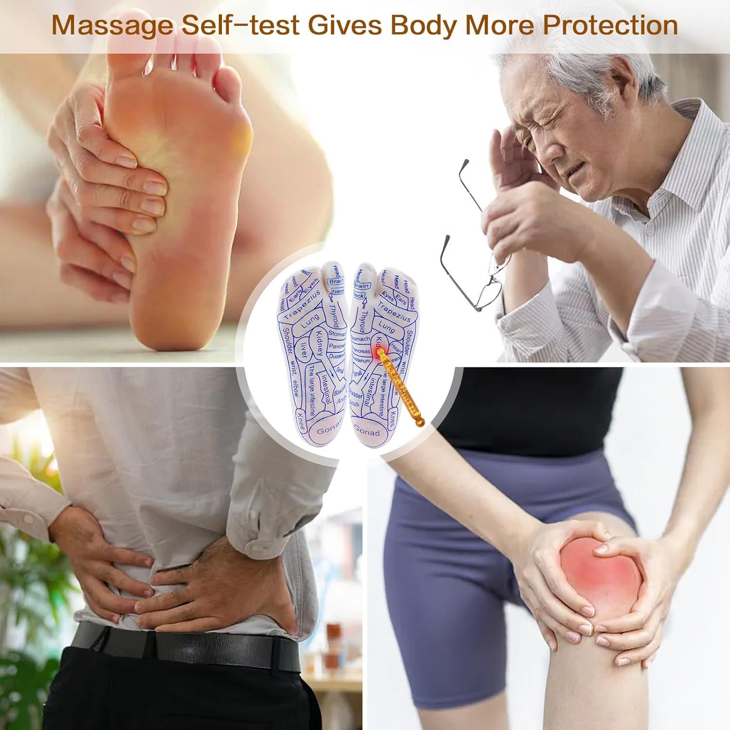 Calcetines de Reflexología Muomdid con 5 Herramientas de Masaje