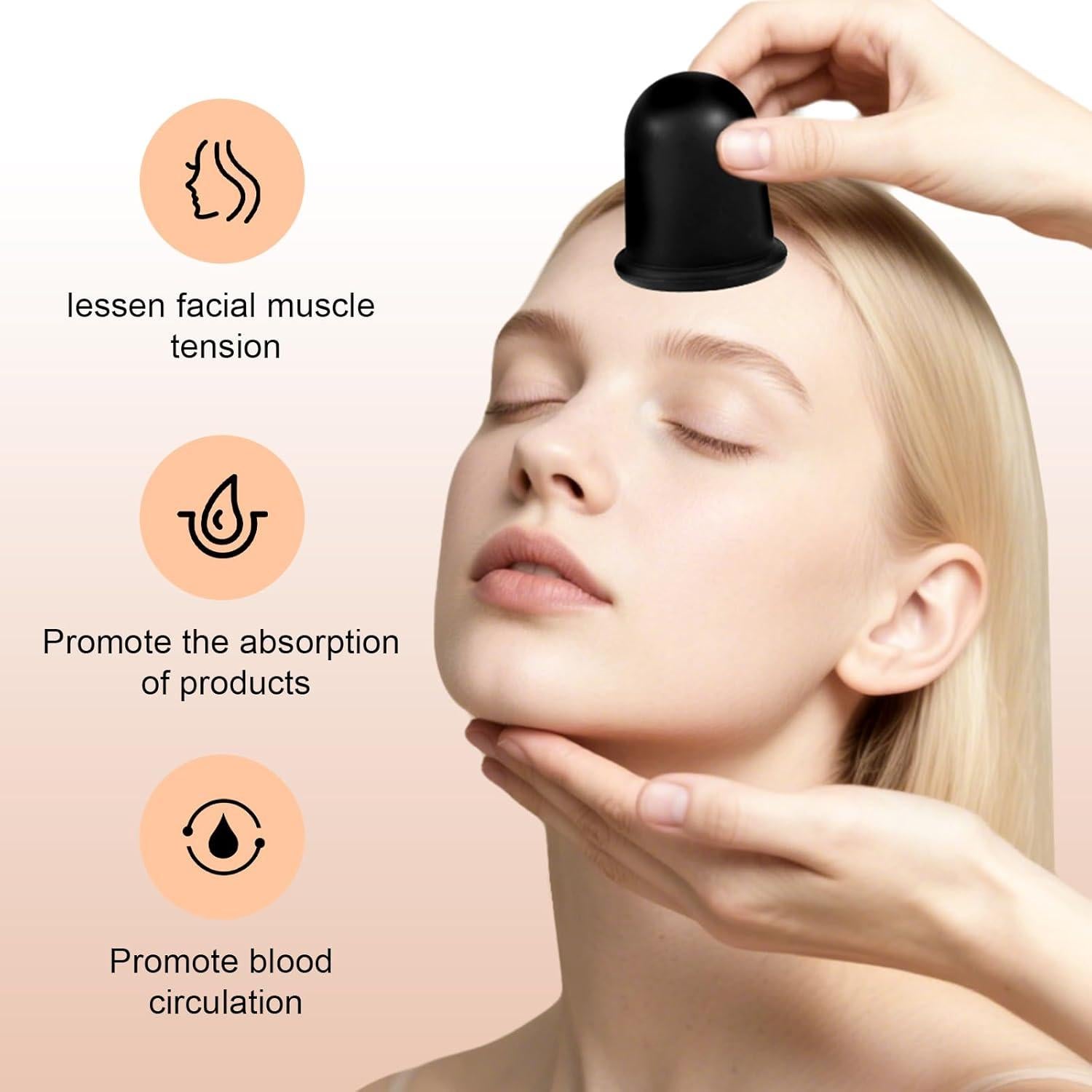 Conjunto de Ventosas de Silicona BOXOB - 4 Piezas para Masaje