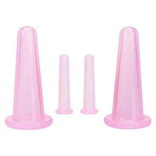 Juego de Ventosas Faciales Rosa Galyacht - 4 Piezas Silicona