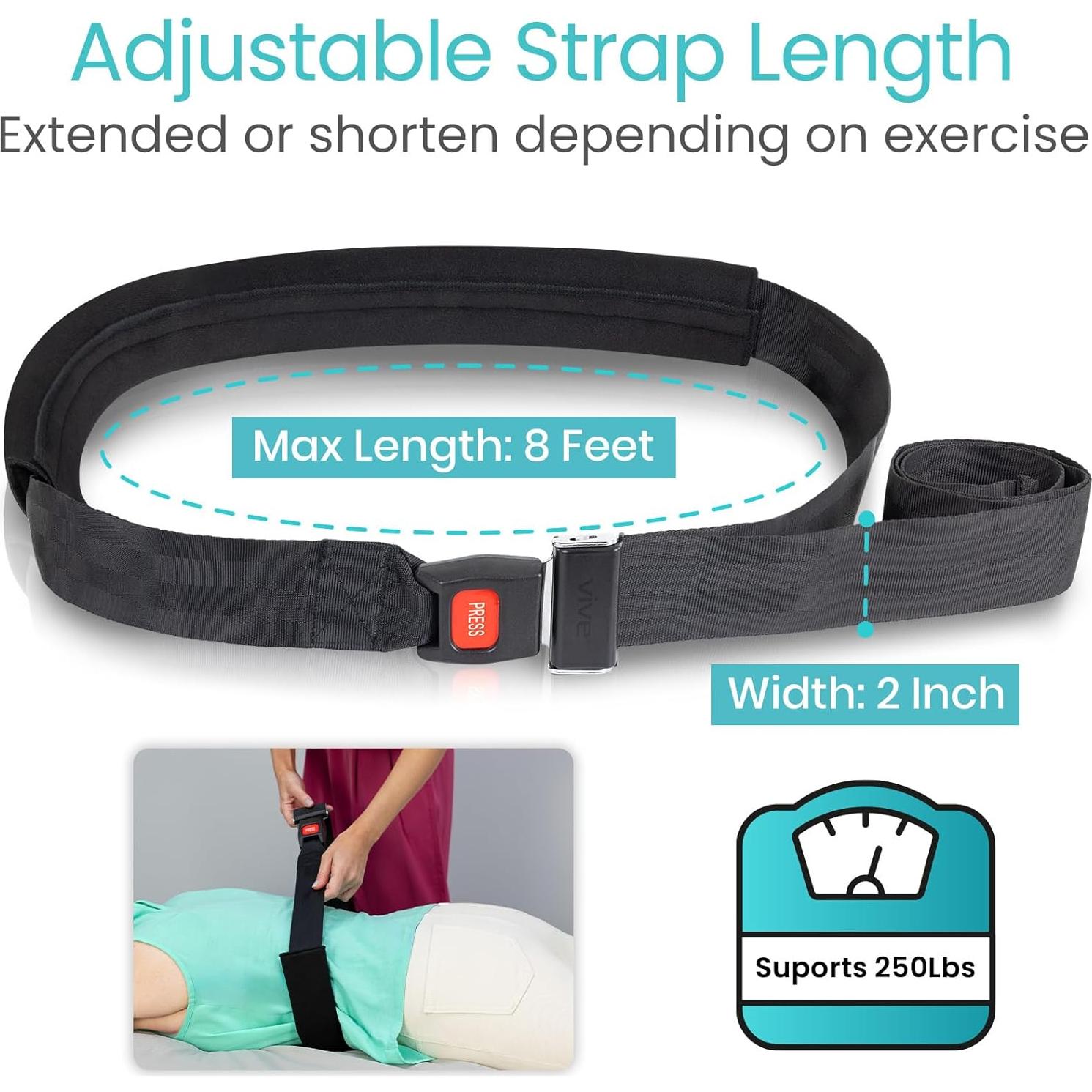 Cinturón de Movilización Vive para Terapia Física - 2.44m