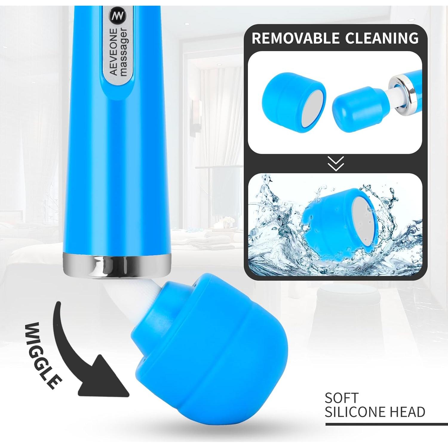 Masajeador de Mano Eléctrico Billion Win AB2508 31.75cm Azul