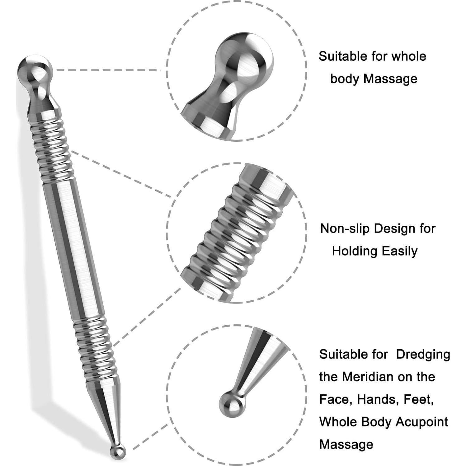 Bolígrafo de Acupuntura Wellgler - Masaje Tejido Profundo 15cm