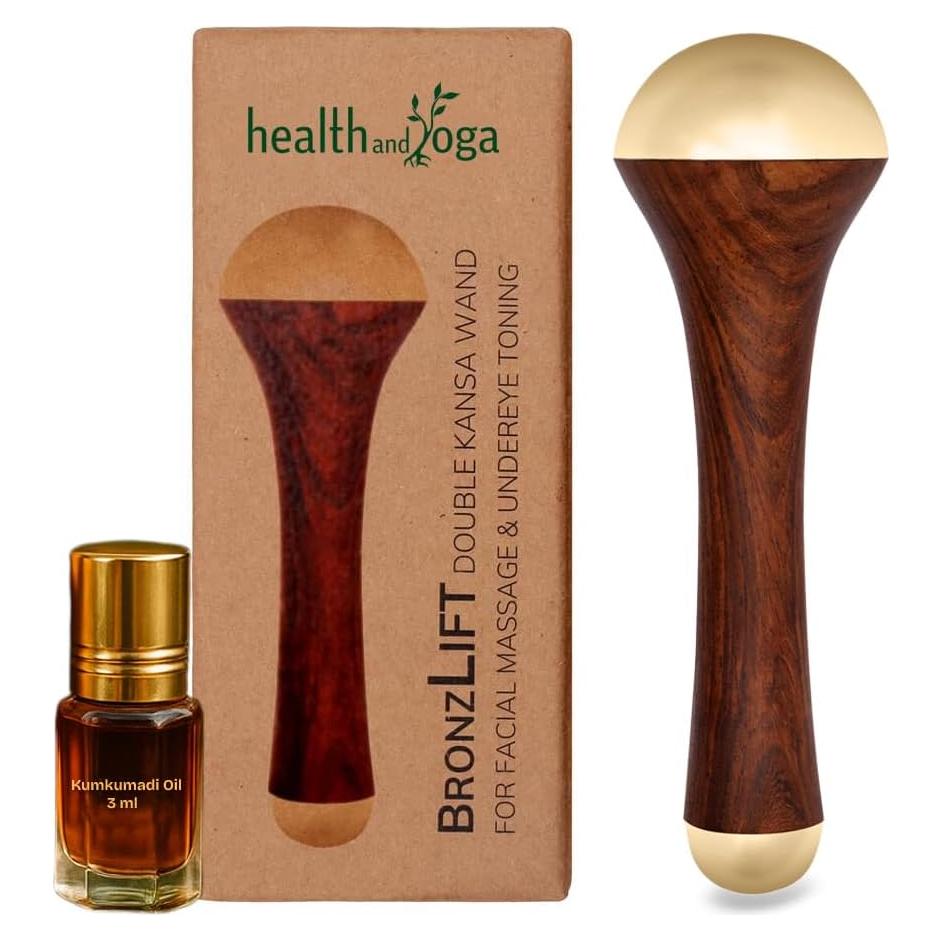 Varita Kansa BronzLift HealthAndYoga - Masaje Facial y Aceite