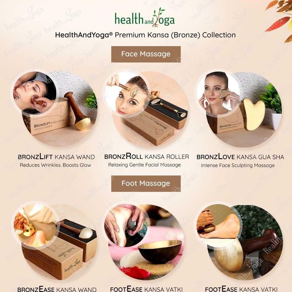 Varita Kansa BronzLift HealthAndYoga - Masaje Facial y Aceite