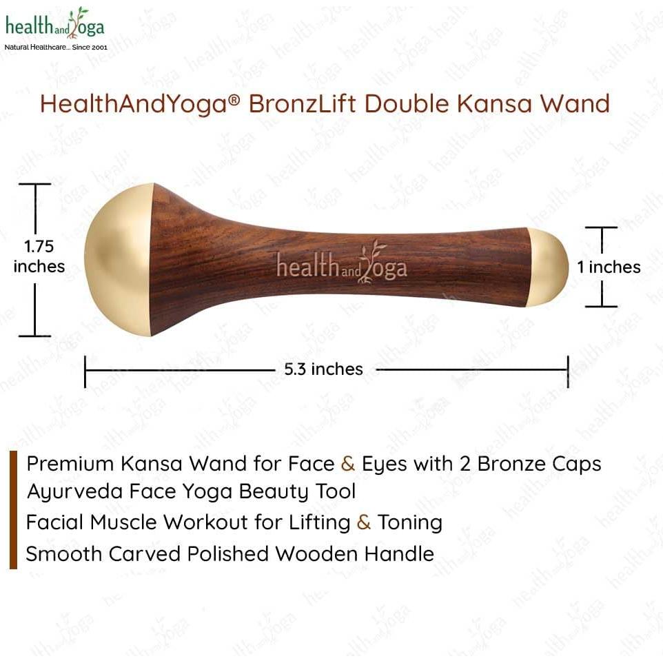Varita Kansa BronzLift HealthAndYoga - Masaje Facial y Aceite