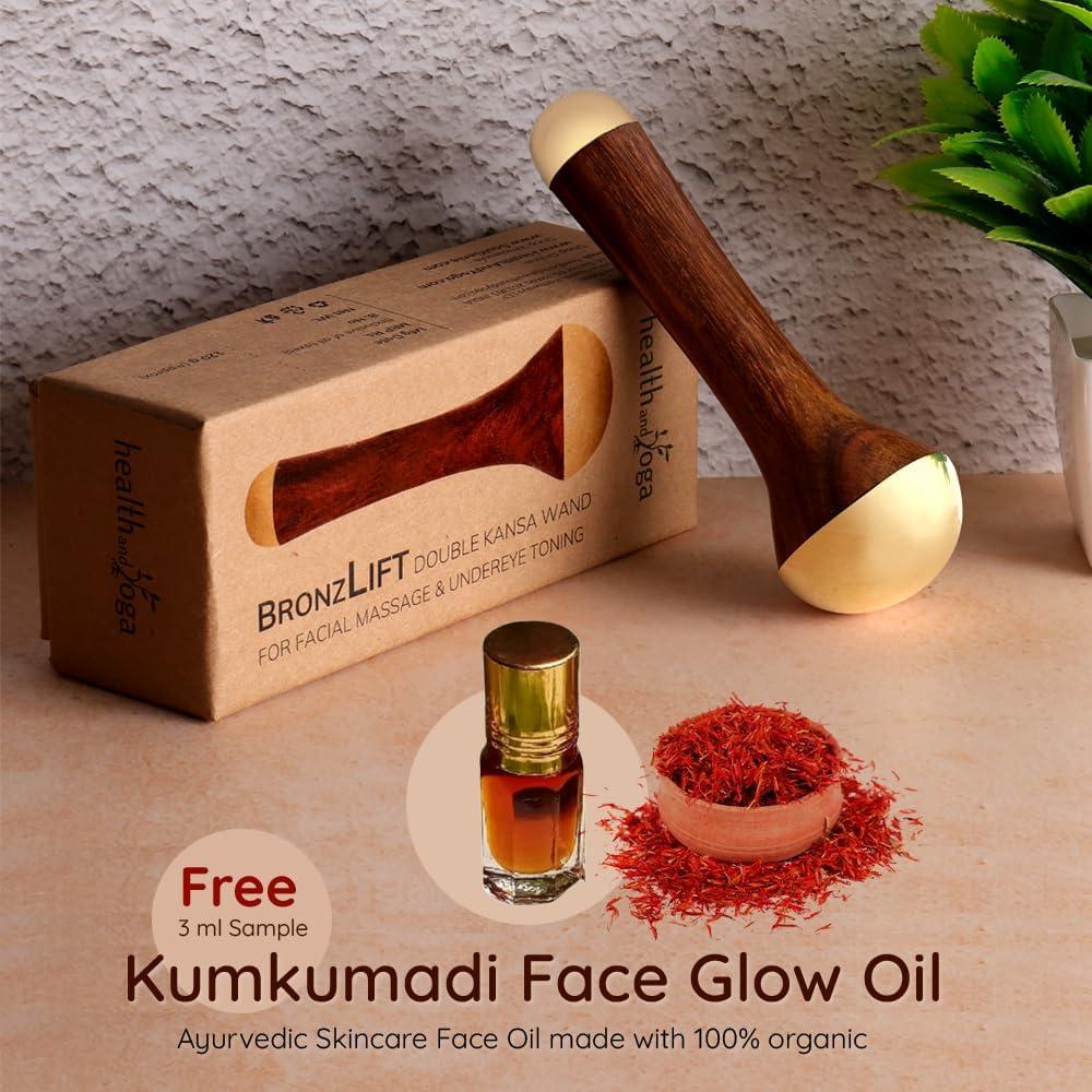 Varita Kansa BronzLift HealthAndYoga - Masaje Facial y Aceite