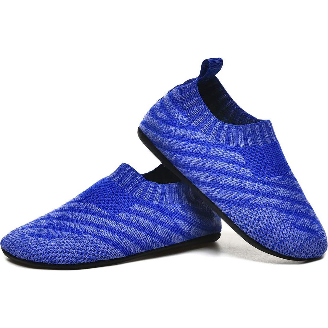 Zapatillas Antideslizantes QZKDM para Niños 3.5-4.5 Azul