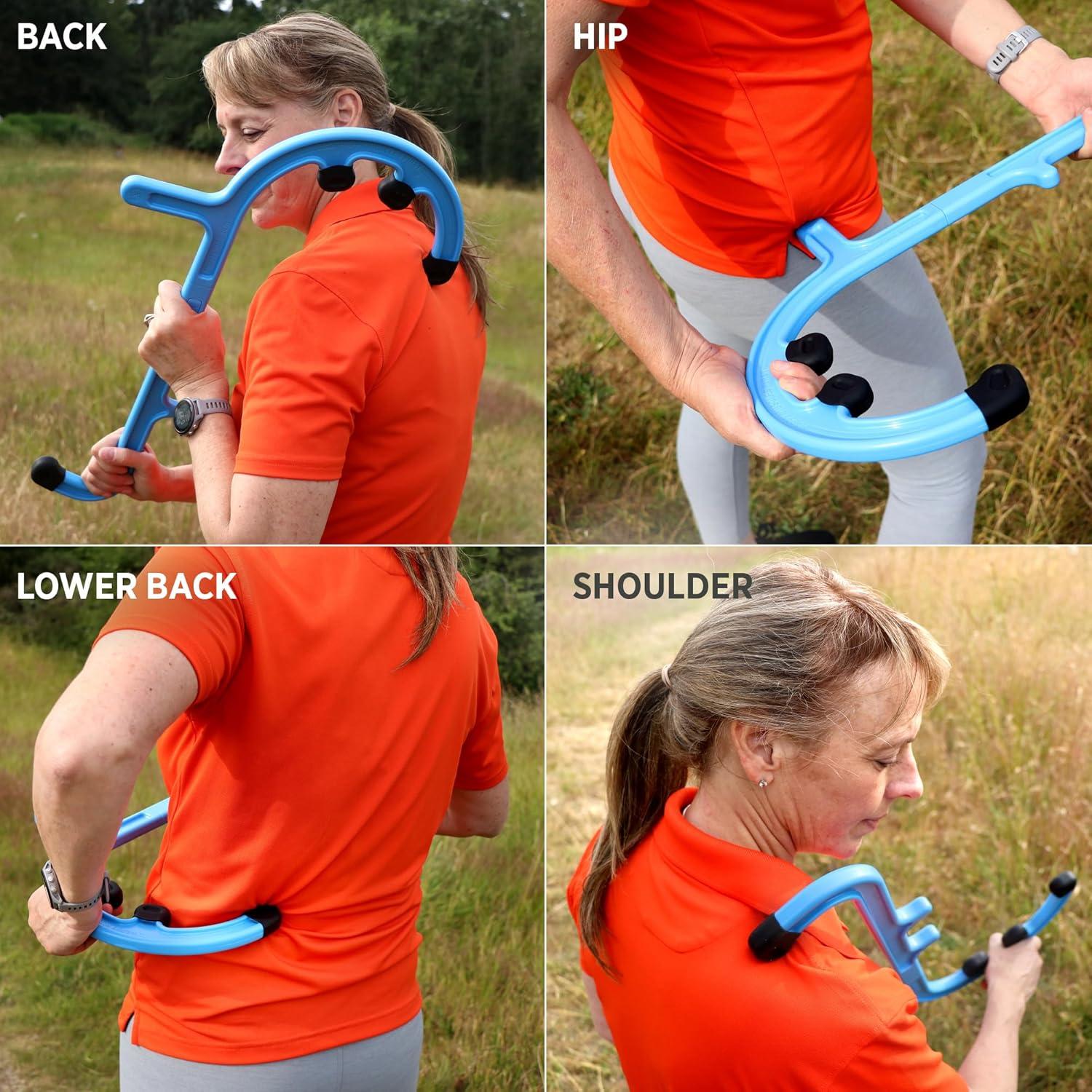 Masajeador de Espalda y Cuello Tiger Tail Azul - 61.5 cm