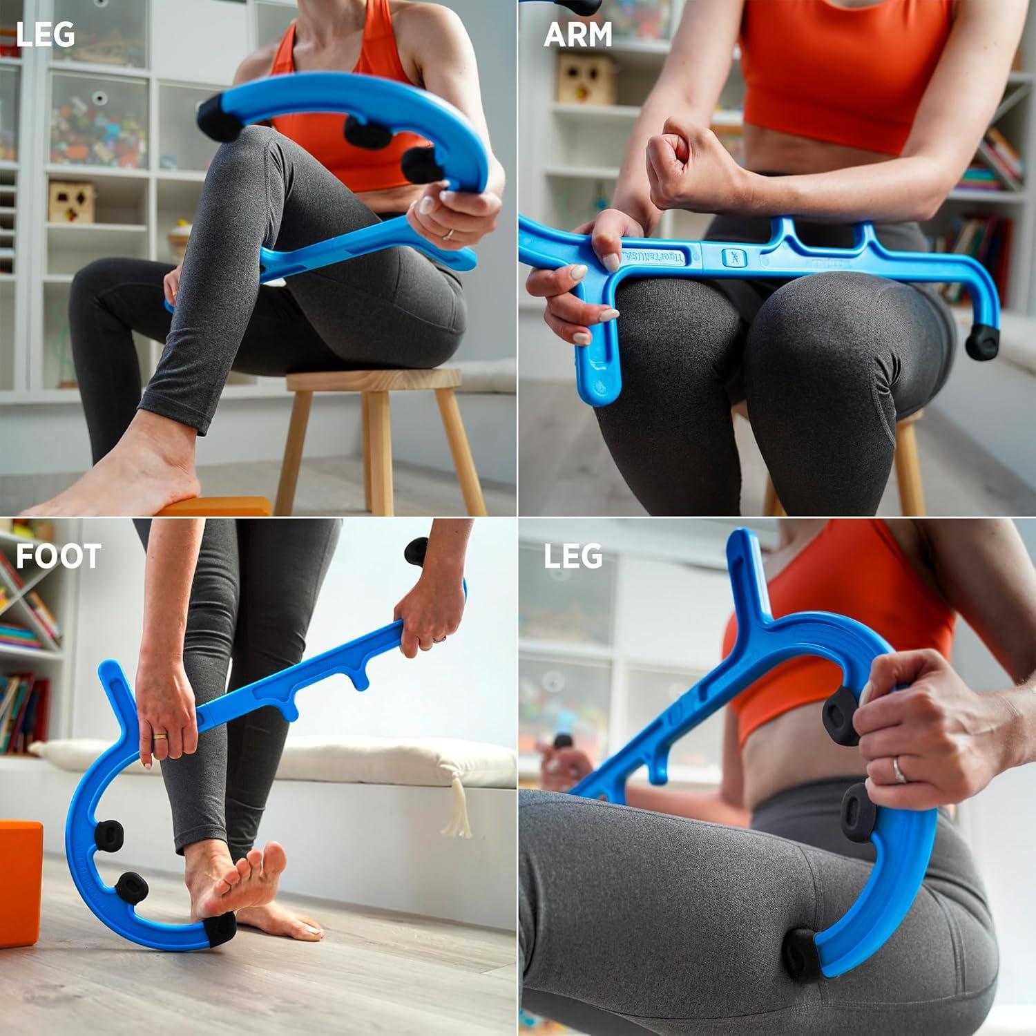 Masajeador de Espalda y Cuello Tiger Tail Azul - 61.5 cm