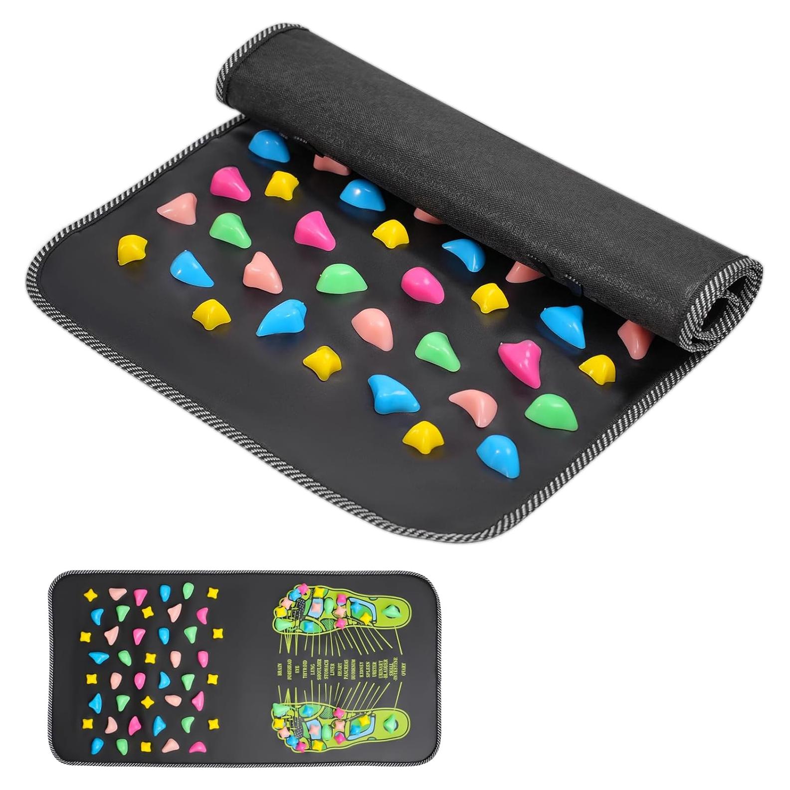 Alfombrilla de Acupresión FAMJOALE para Masaje de Pies 67x34 cm