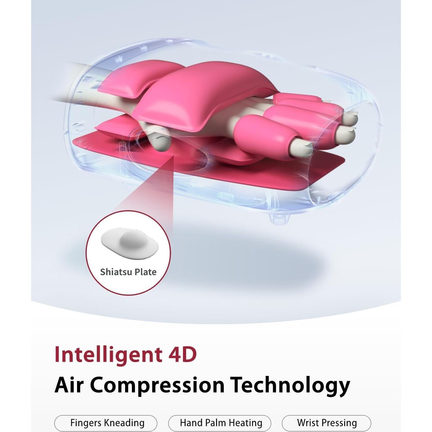 Masajeador de Mano CINCOM Inalámbrico con Calor y Compresión