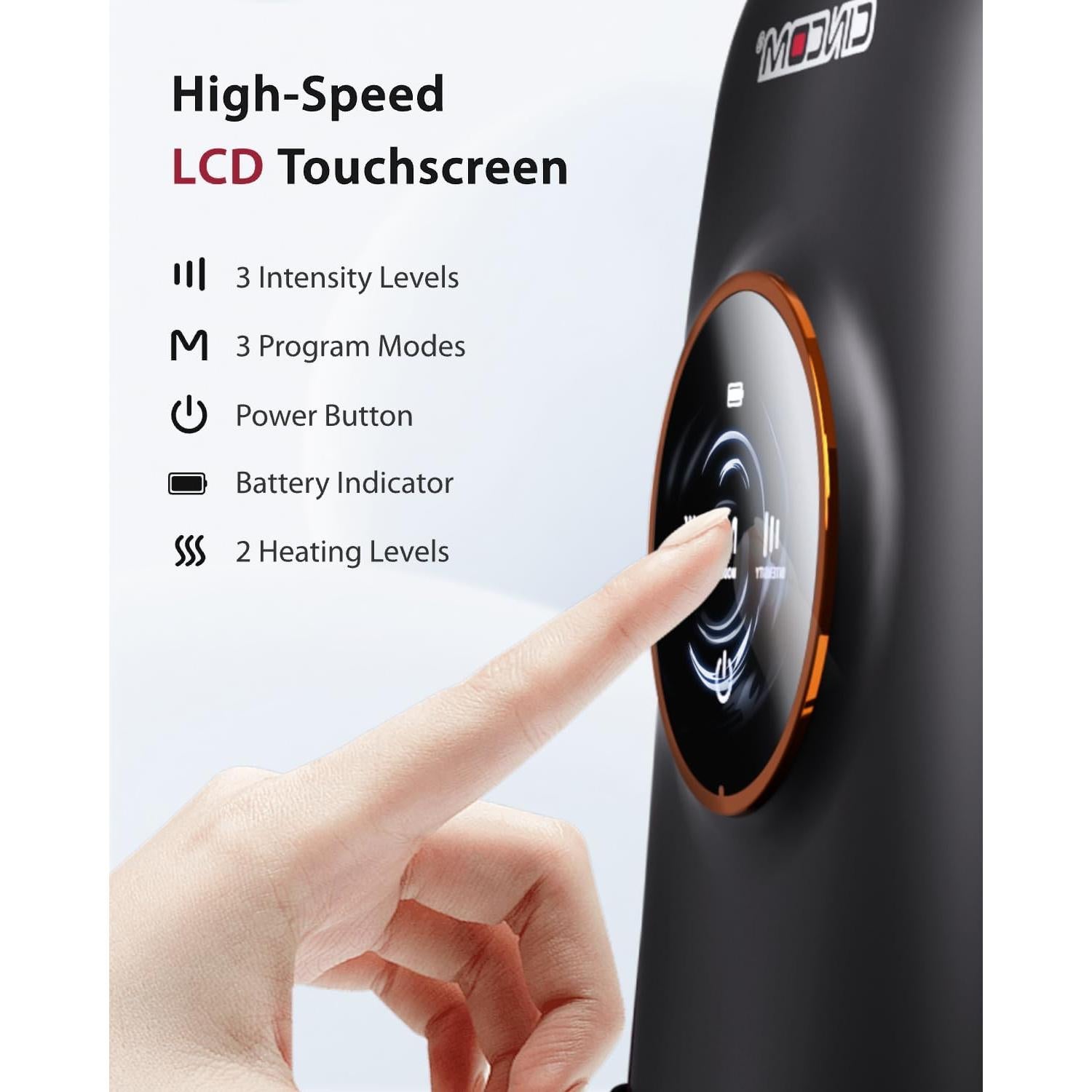 Masajeador de Mano CINCOM Inalámbrico con Calor y Compresión