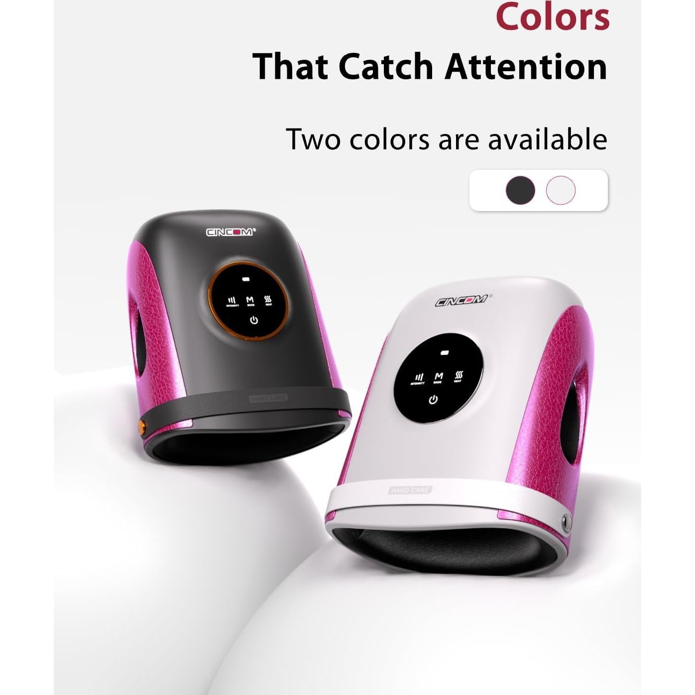 Masajeador de Mano CINCOM Inalámbrico con Calor y Compresión