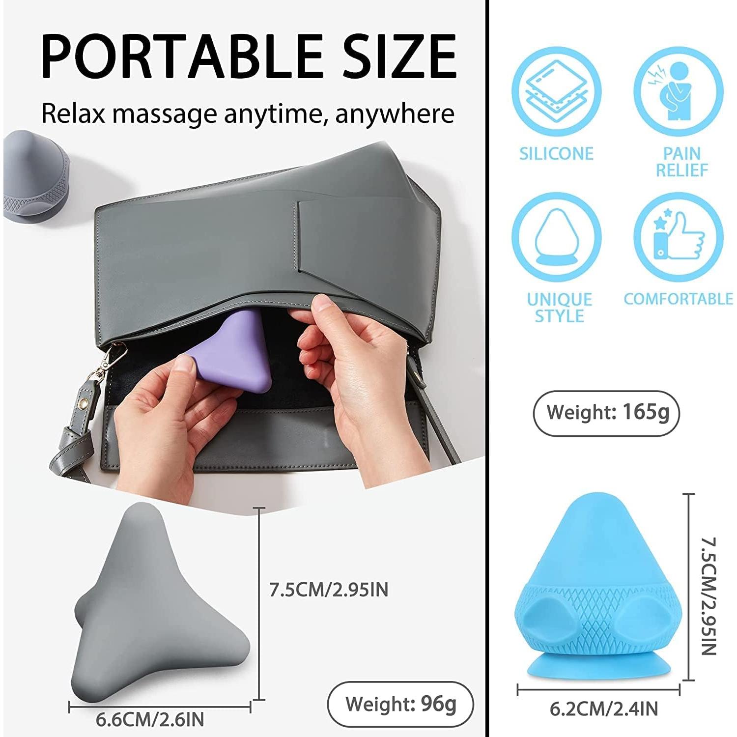 Juego de Pelotas de Masaje Manual Jocaluyia 2 PCS Silicona