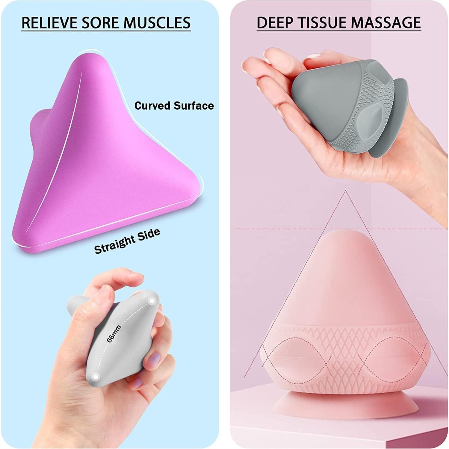 Juego de Pelotas de Masaje Manual Jocaluyia 2 PCS Silicona