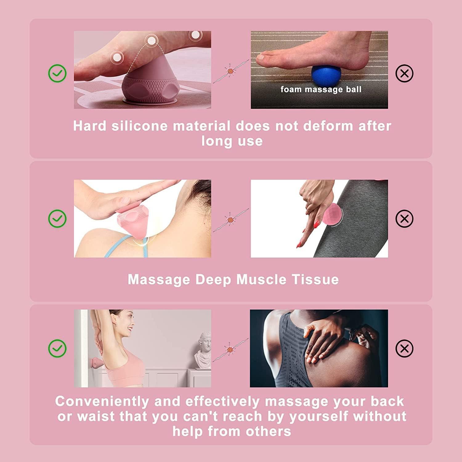 Juego de Pelotas de Masaje Manual Jocaluyia 2 PCS Silicona