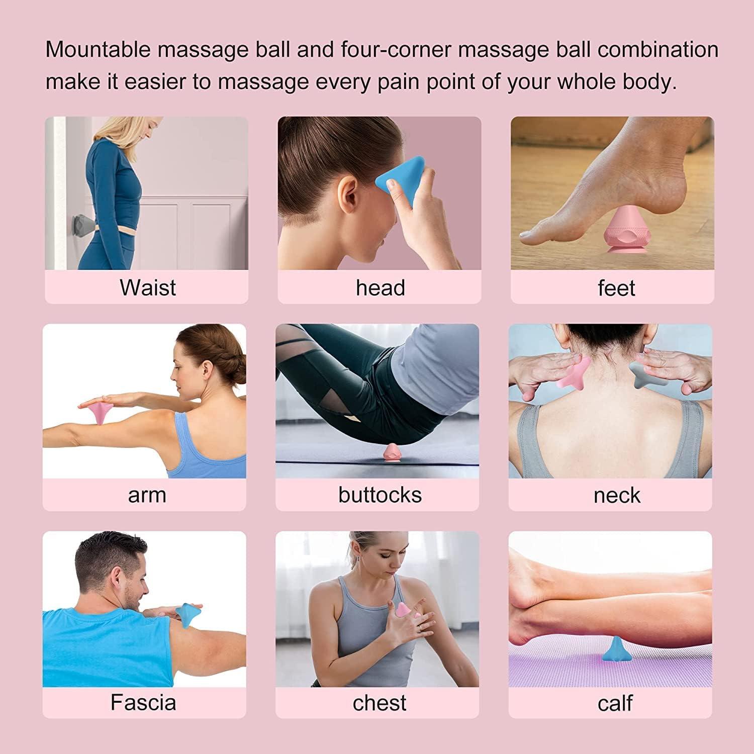 Juego de Pelotas de Masaje Manual Jocaluyia 2 PCS Silicona