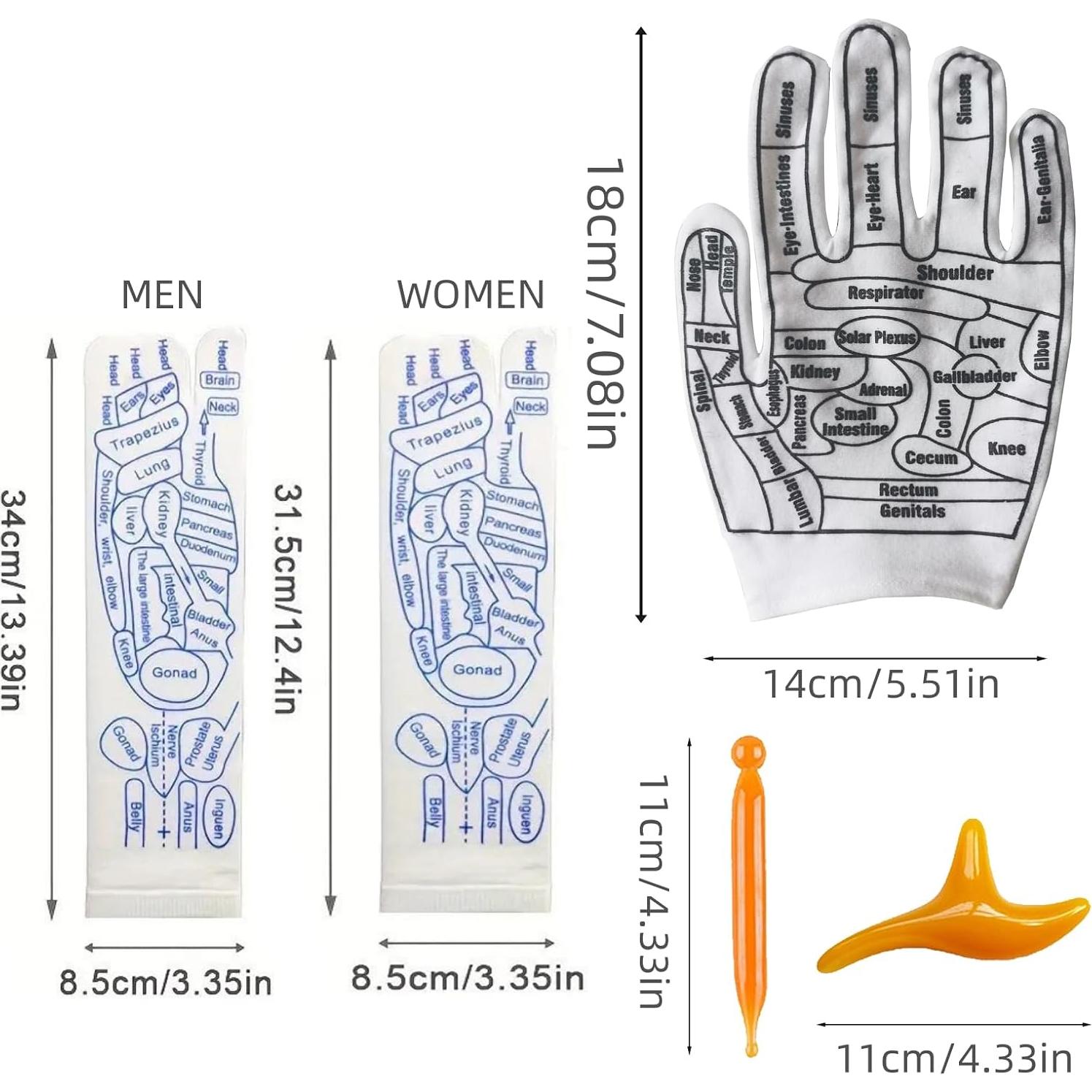 Calcetines de Reflexología COLSA con Herramientas Masaje 2pcs