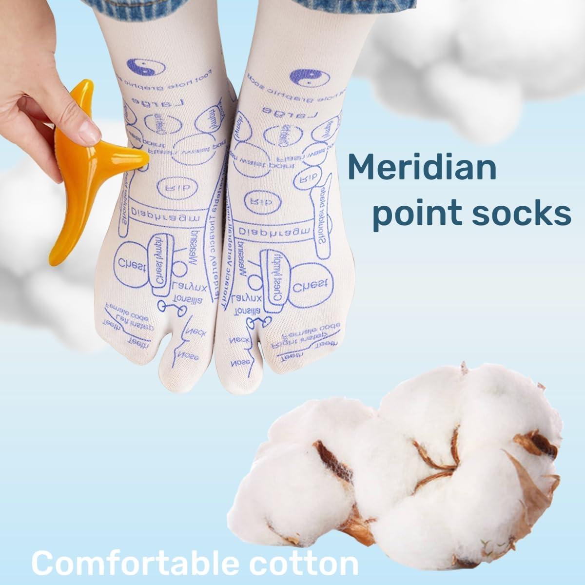 Calcetines de Reflexología COLSA con Herramientas Masaje 2pcs