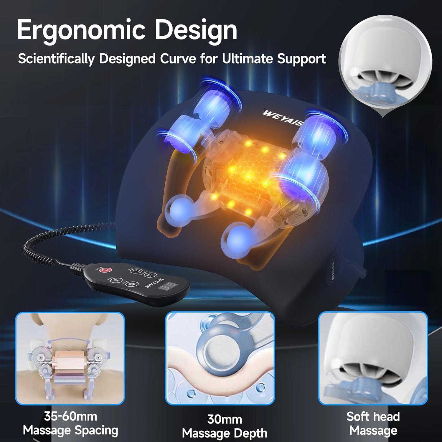 Masajeador de Cuello FUAN JRZ-1 con Calor y Control Remoto