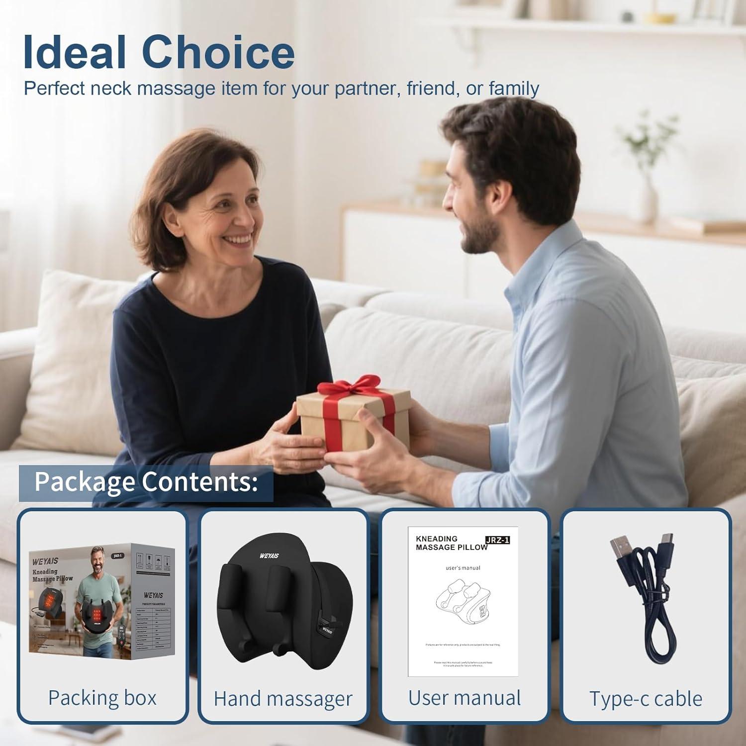 Masajeador de Cuello FUAN JRZ-1 con Calor y Control Remoto