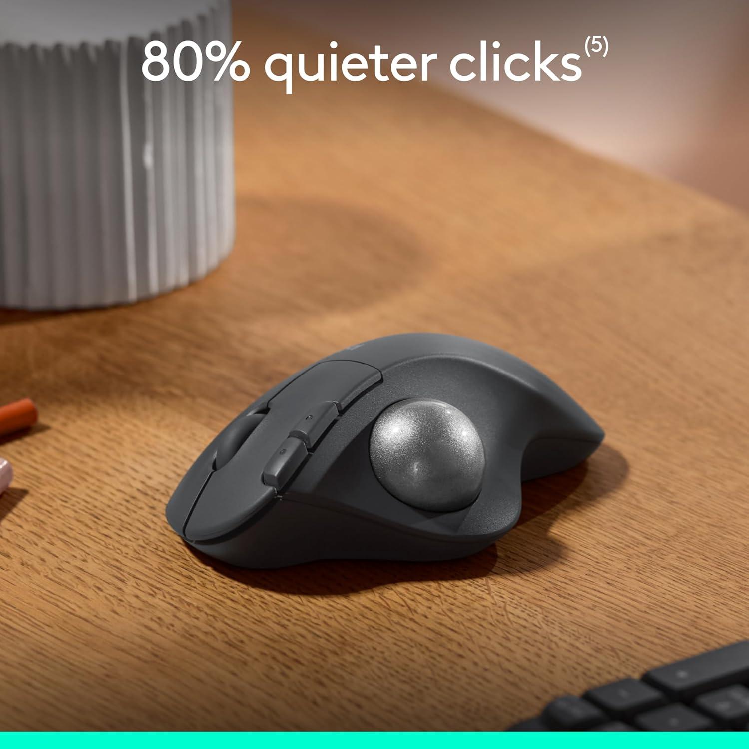Logitech Ergo M575S Ratón Trackball Inalámbrico Ergonómico