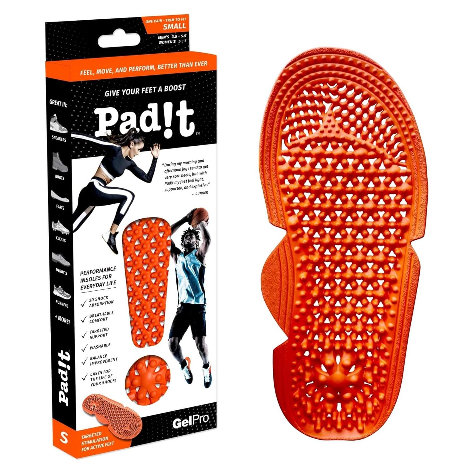 Plantillas de Rendimiento Pad!t - Espuma EVA Lavables, Pequeño