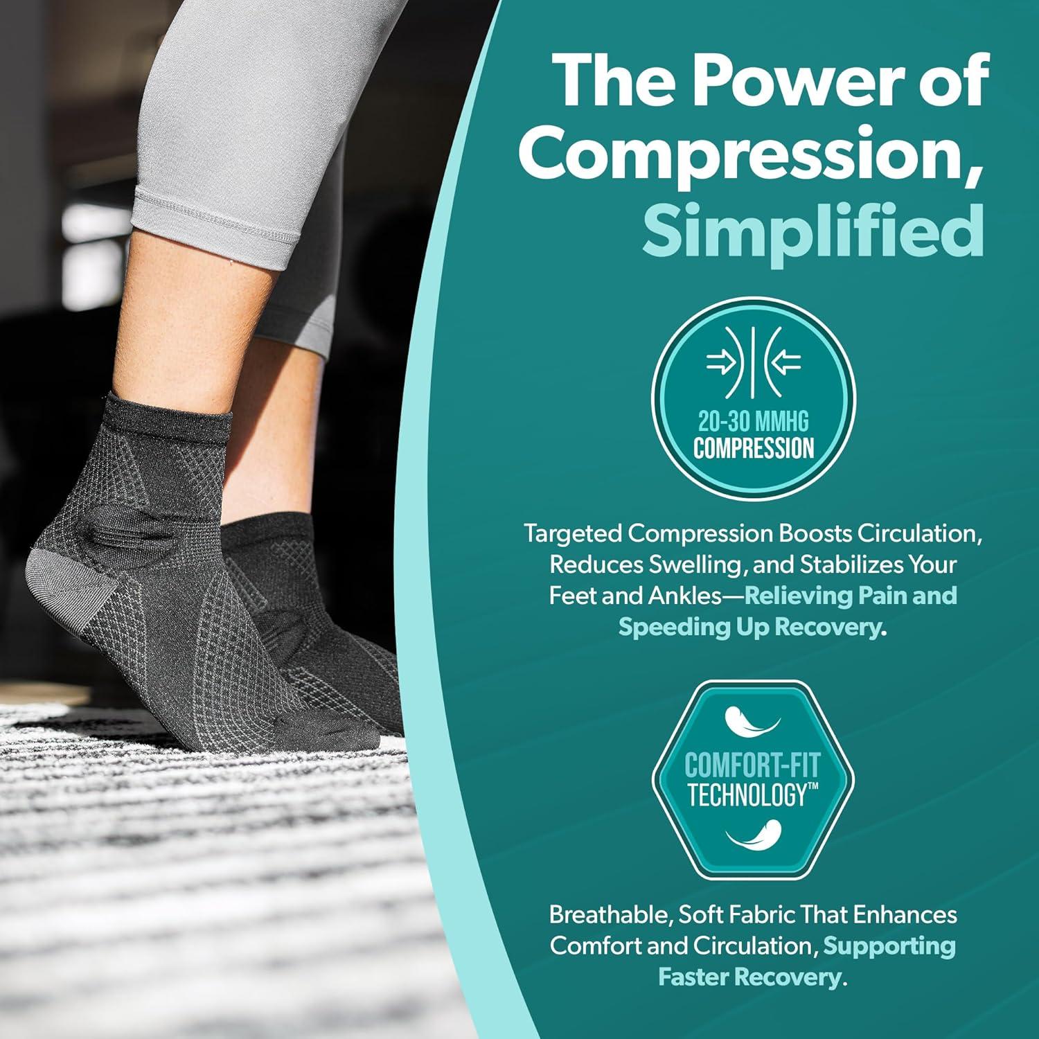 Calcetines Diabéticos de Punta Cerrada BraceAbility - Alivio Neuropatía