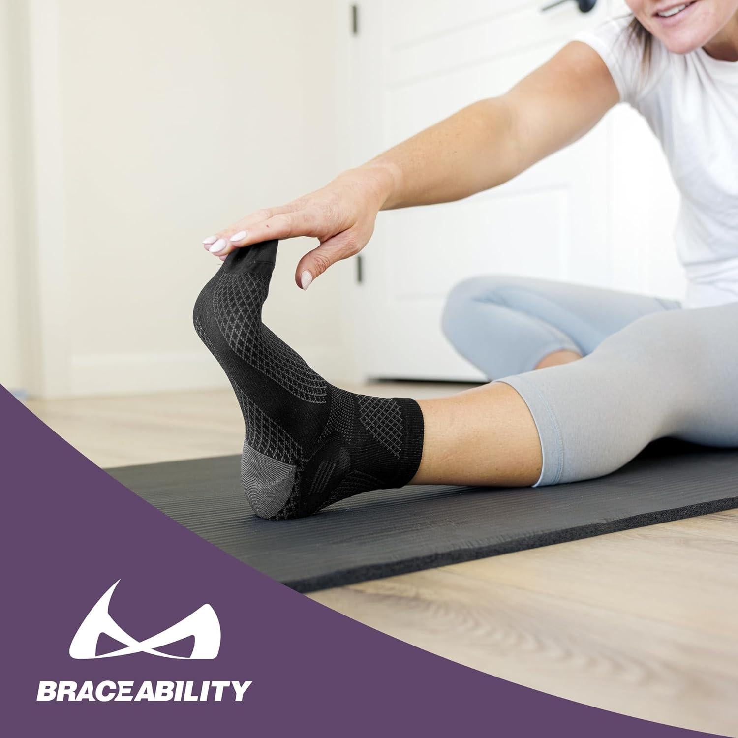 Calcetines Diabéticos de Punta Cerrada BraceAbility - Alivio Neuropatía