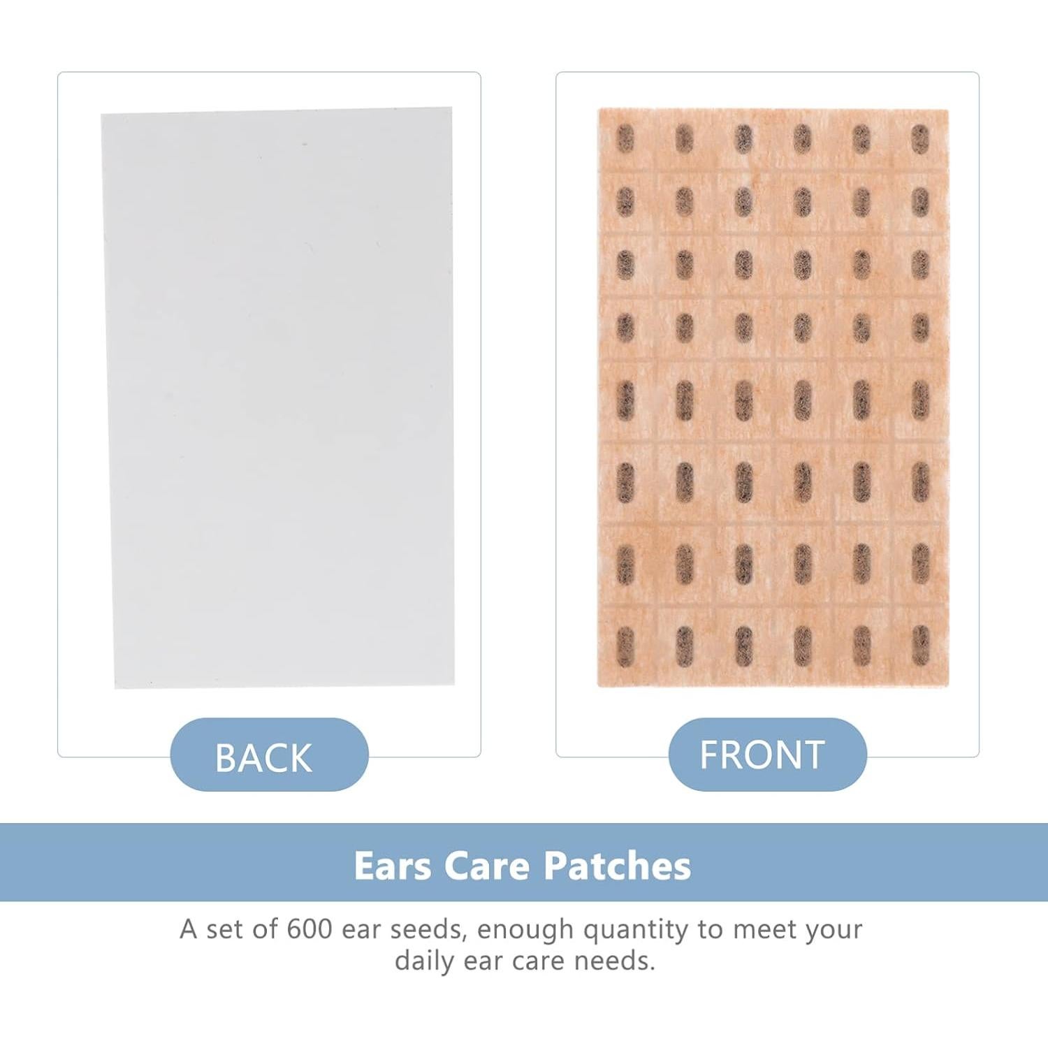 Parches para Oídos Healifty 96pcs Acupunto Caqui