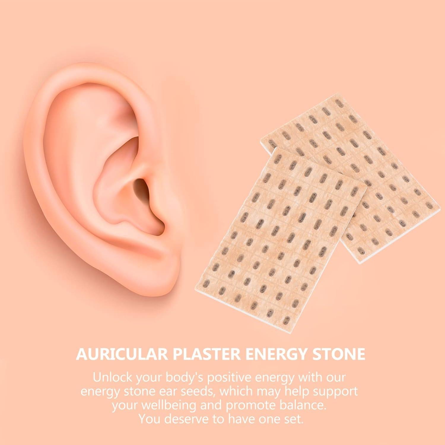 Parches para Oídos Healifty 96pcs Acupunto Caqui