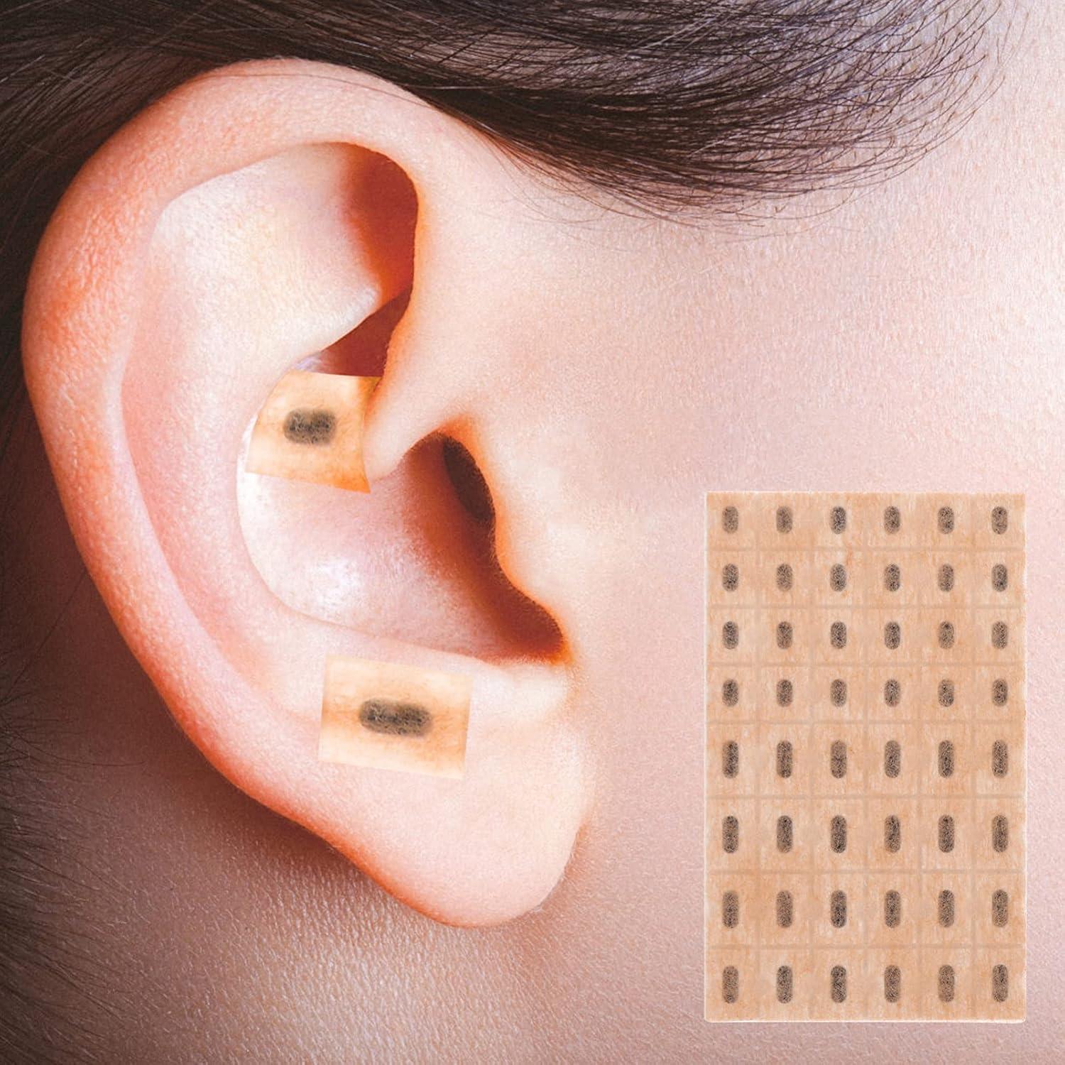 Parches para Oídos Healifty 96pcs Acupunto Caqui