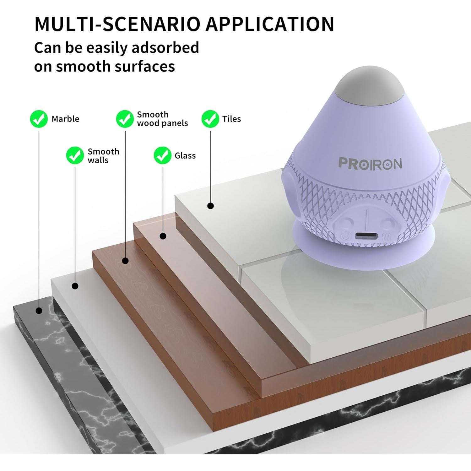 Bola de Masaje PROIRON con Ventosa y Calentamiento - Alivio de Nudos