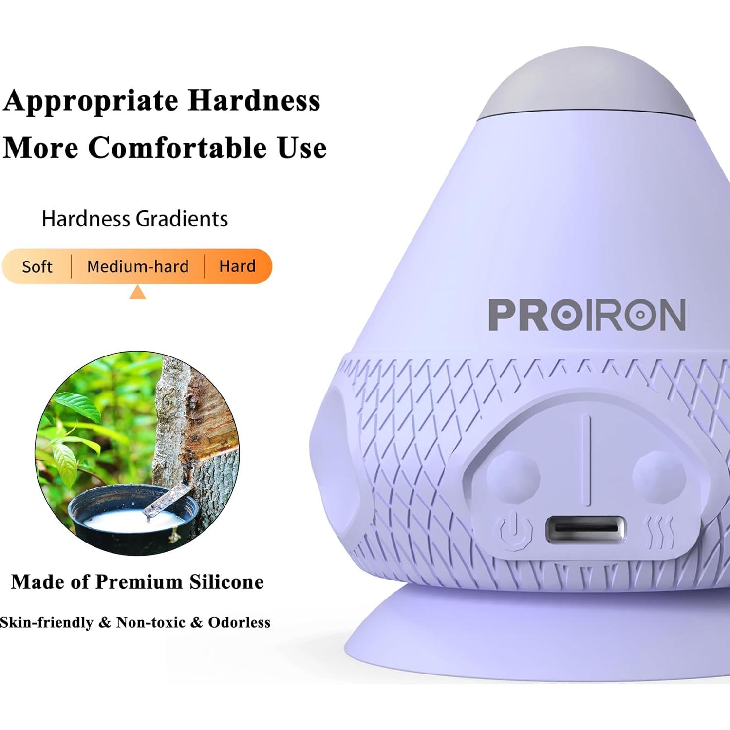 Bola de Masaje PROIRON con Ventosa y Calentamiento - Alivio de Nudos