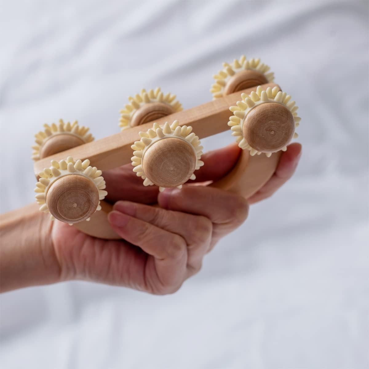 Rodillo de Masaje de Madera Xukele para Alivio Muscular