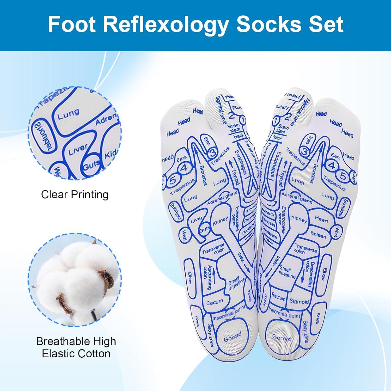 Calcetines de Reflexología con Herramienta de Masaje Hombre