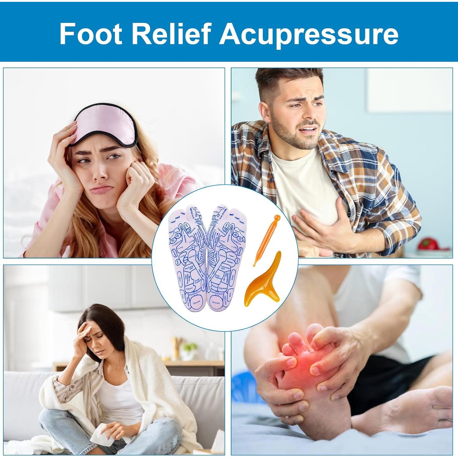 Calcetines de Reflexología con Herramienta de Masaje Hombre