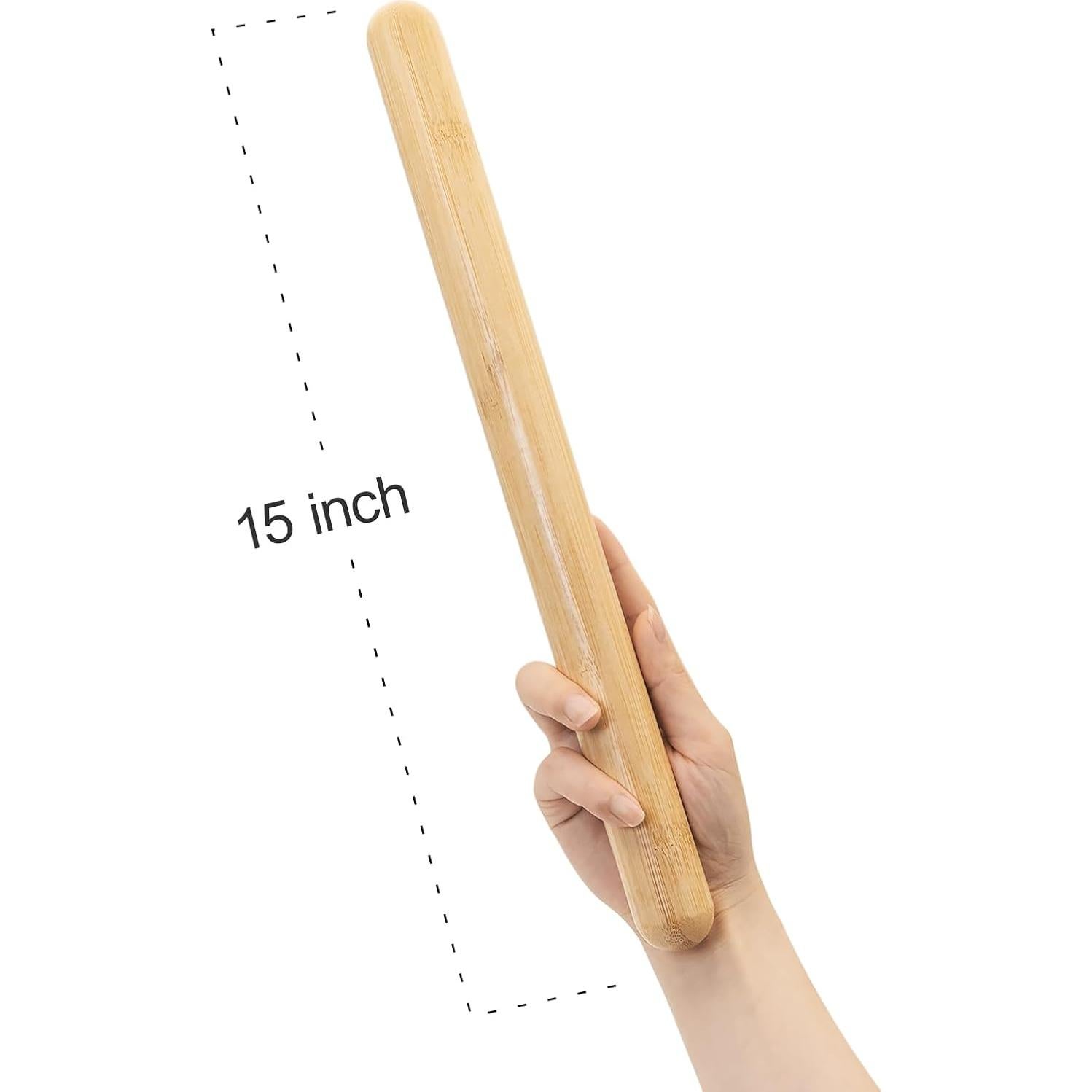 Bastón de Masaje de Bambú Goodtar 38.1 cm - Relajación Muscular
