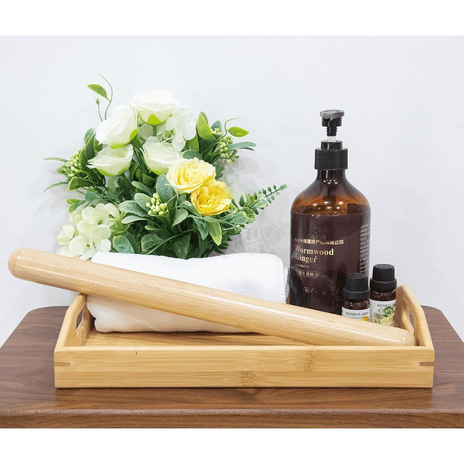 Bastón de Masaje de Bambú Goodtar 38.1 cm - Relajación Muscular