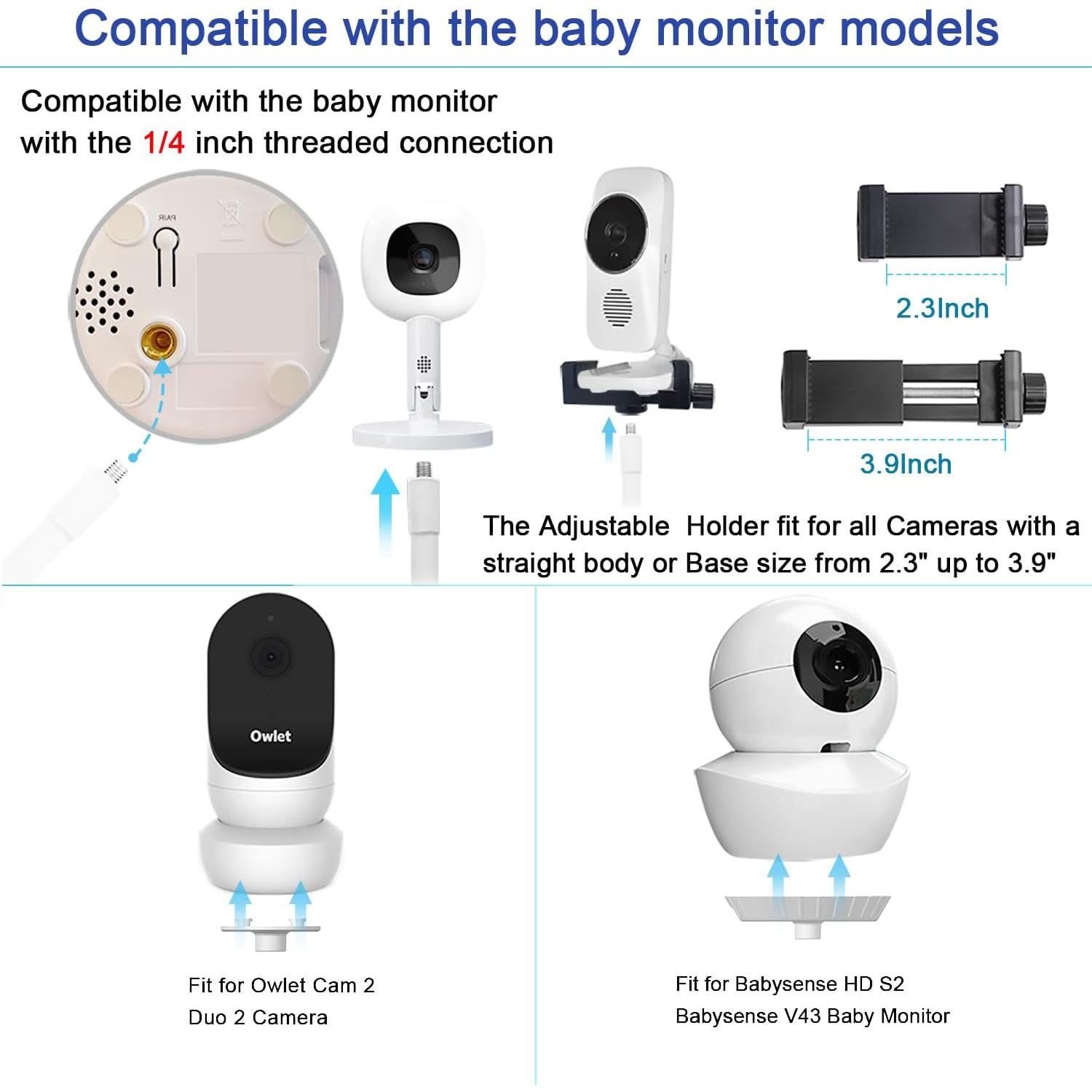 Soporte de Piso Ajustable para Monitor de Bebé SZAOYU 94-170 cm