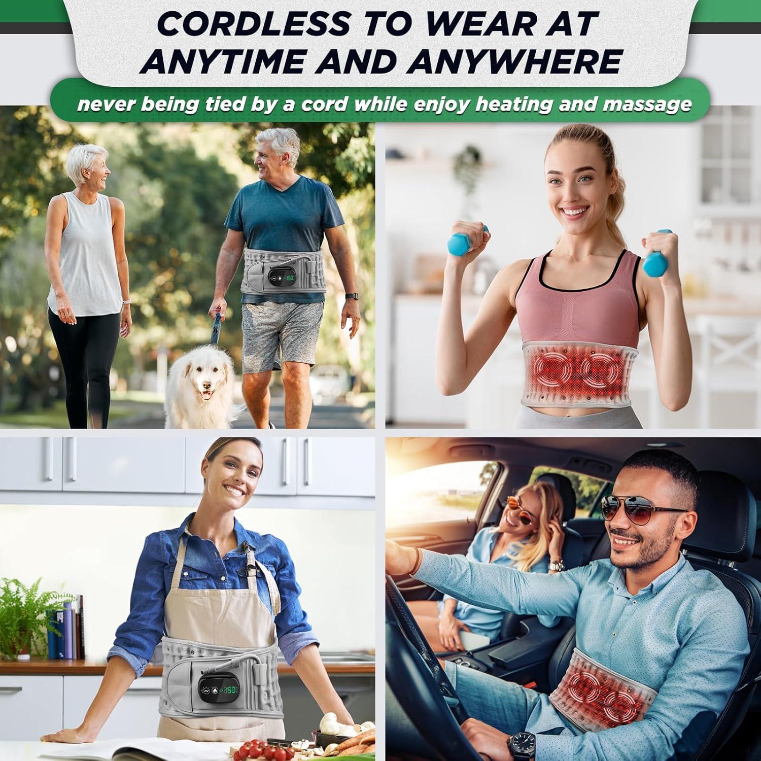 Cinturón de Descompresión ERHIVORA con Calefacción y Masaje