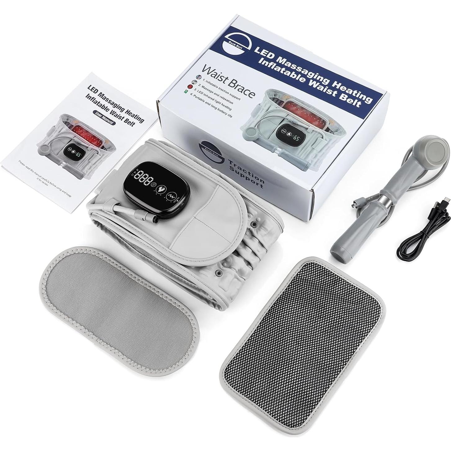 Cinturón de Descompresión ERHIVORA con Calefacción y Masaje