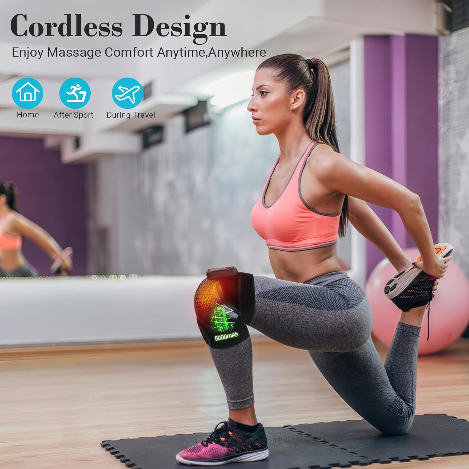 Masajeador de Rodilla CuPiLo 5557 con Calor y Vibración