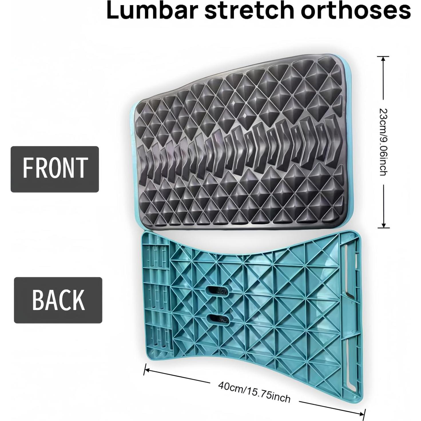 Dispositivo de Soporte Lumbar Ergonomico Fsdgruyfg 40x23cm Verde