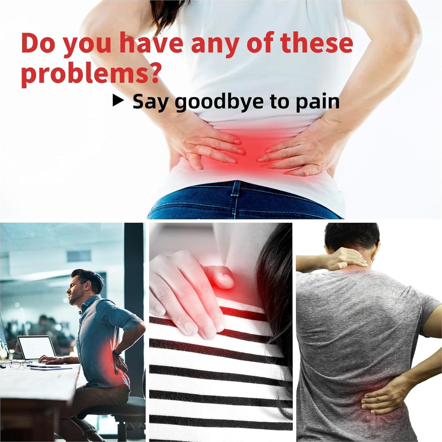 Dispositivo de Soporte Lumbar Ergonomico Fsdgruyfg 40x23cm Verde