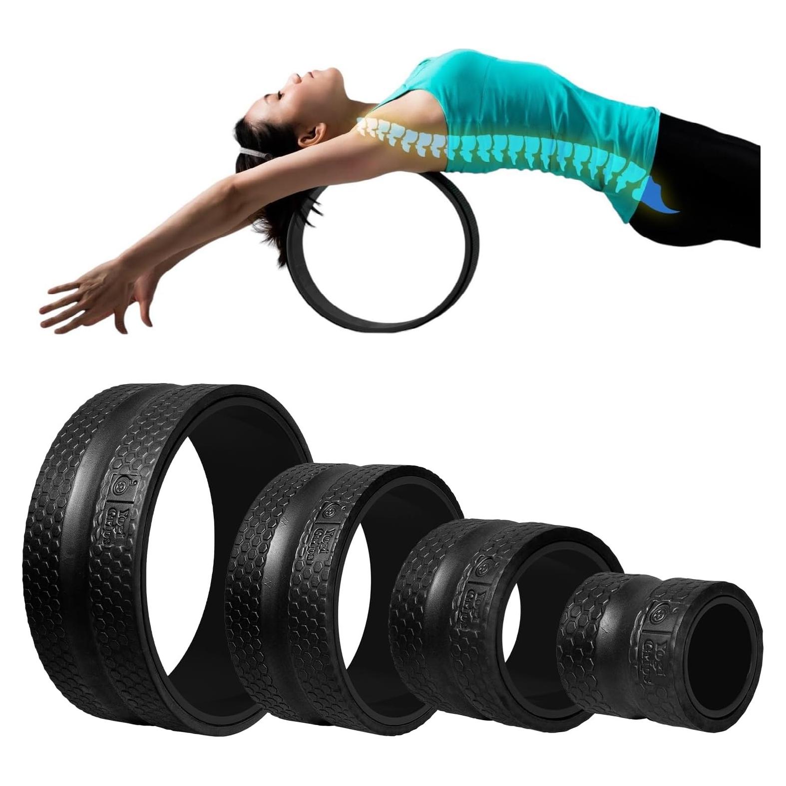 Rueda de Estiramiento Espalda Livyjun - Juego de 4 Tamaños