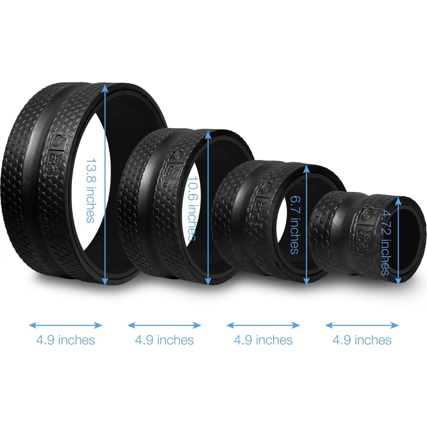 Rueda de Estiramiento Espalda Livyjun - Juego de 4 Tamaños